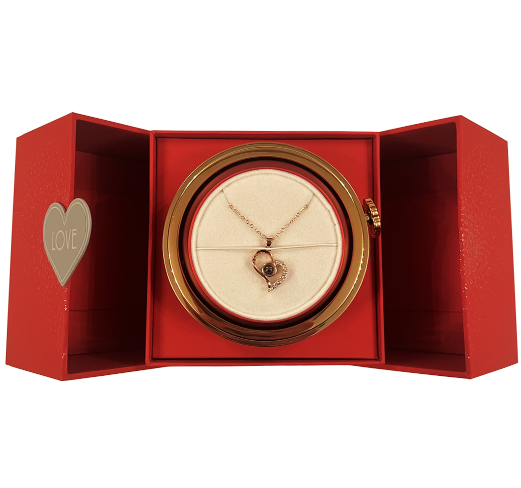 Heart Projection Necklace Gift of Love
