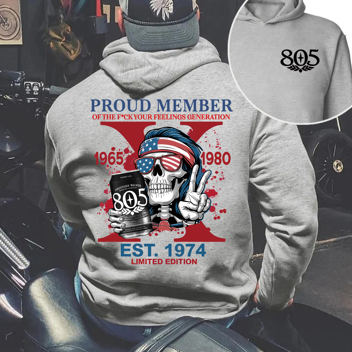 Customized Skeleton Drink Lover Hoodie