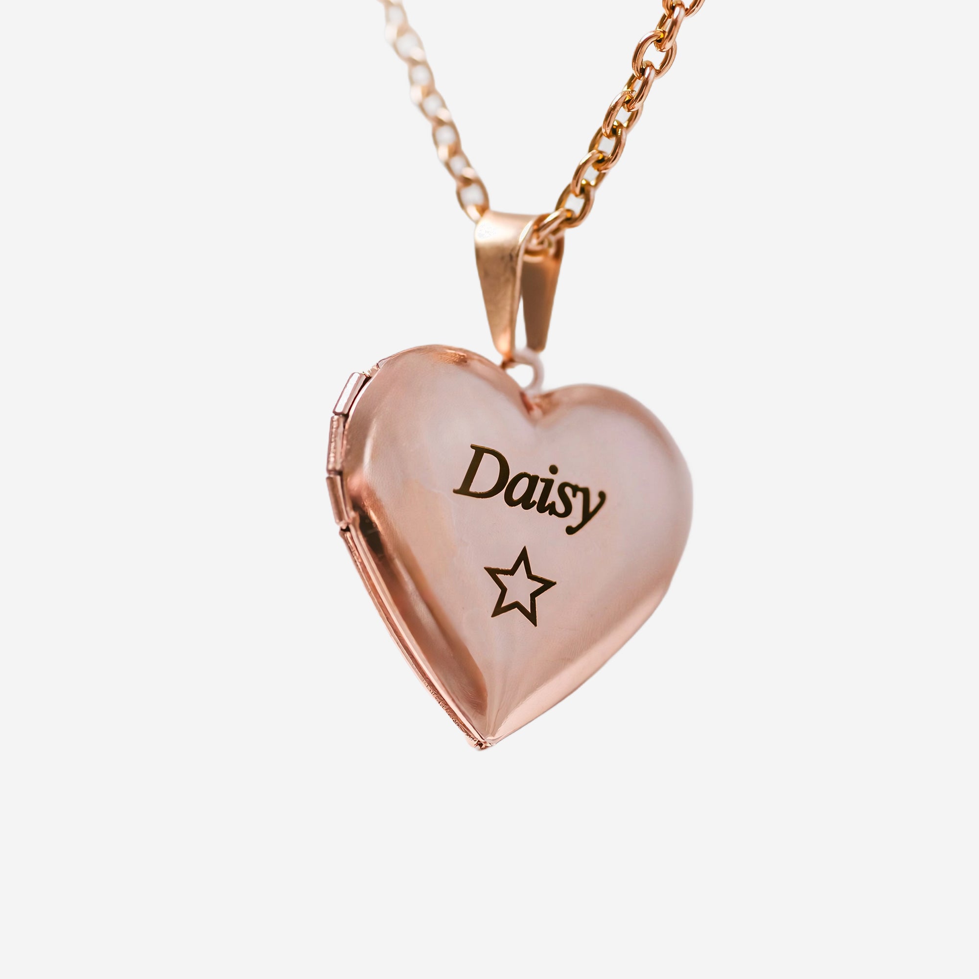 Custom Pet Portrait Locket Heart Necklace