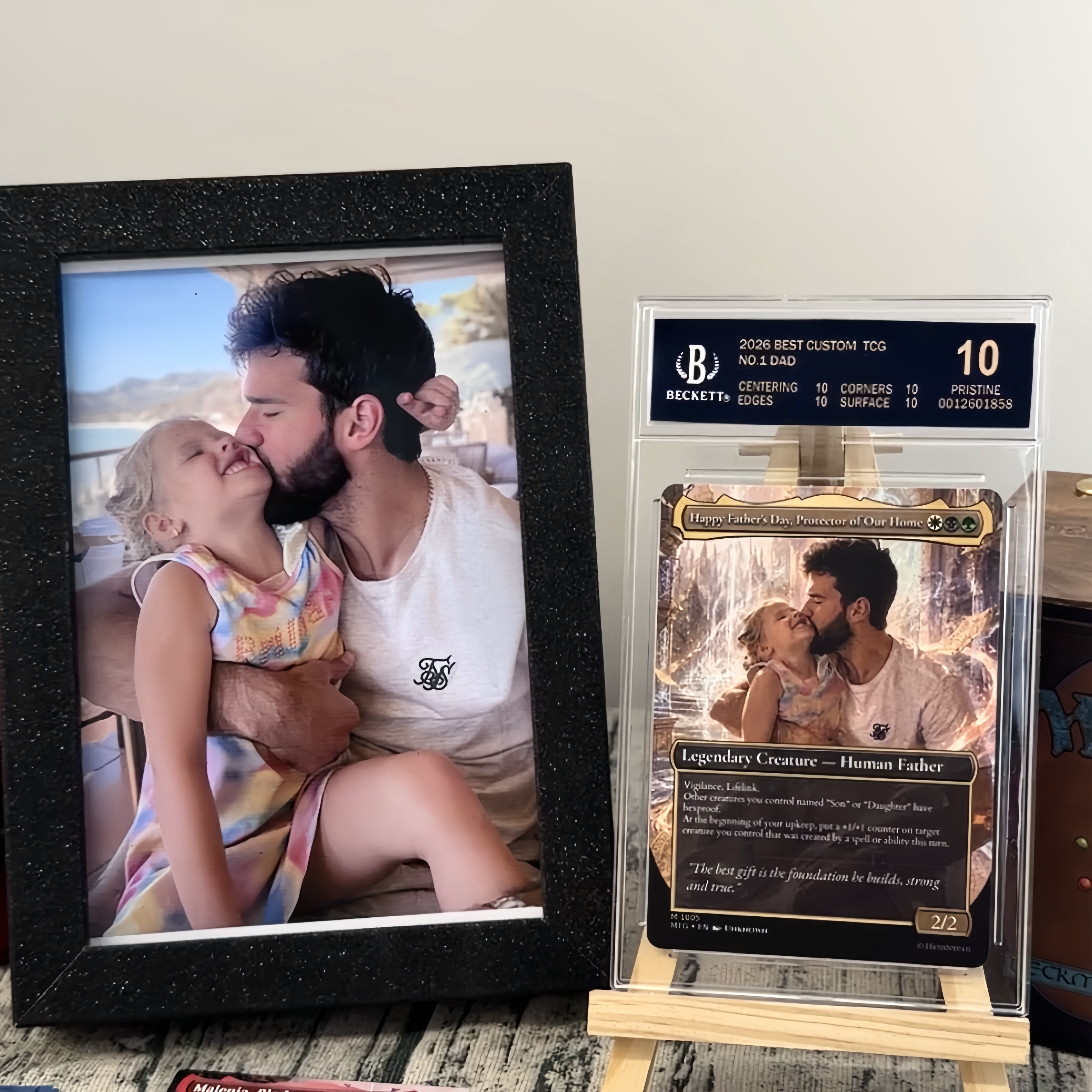 Custom Anime Dad Magic Trading Card
