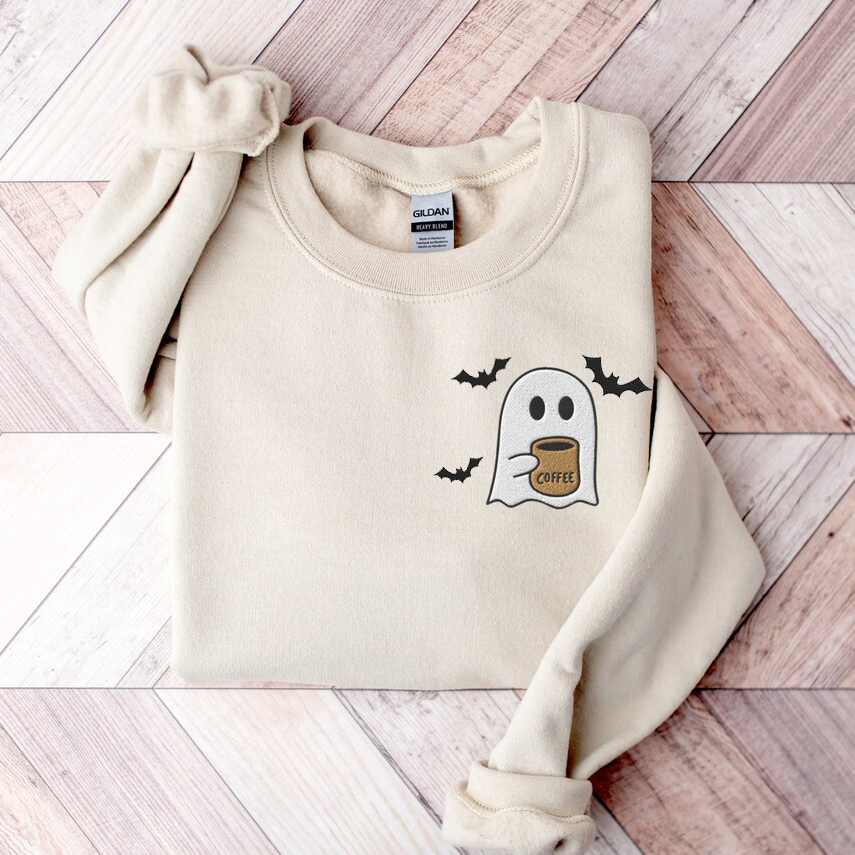 Ghosts Drinking Coffee Sweatshirt