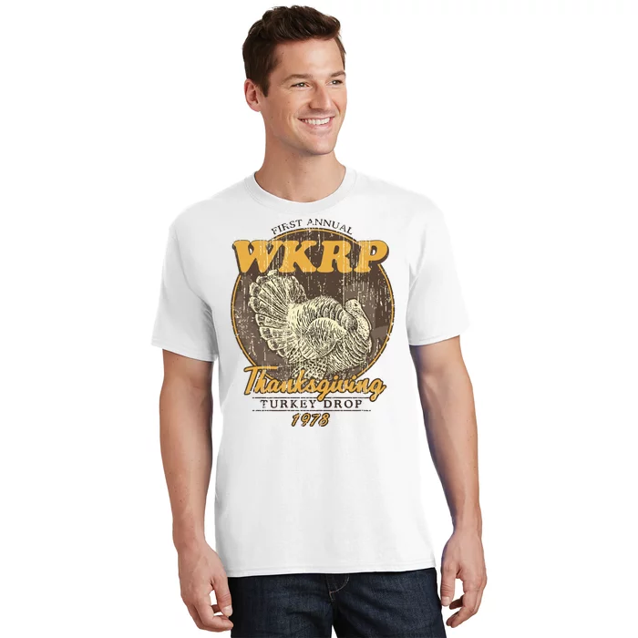 Retro First Annual Wkrp Thanksgiving Turkey Drop T-Shirt