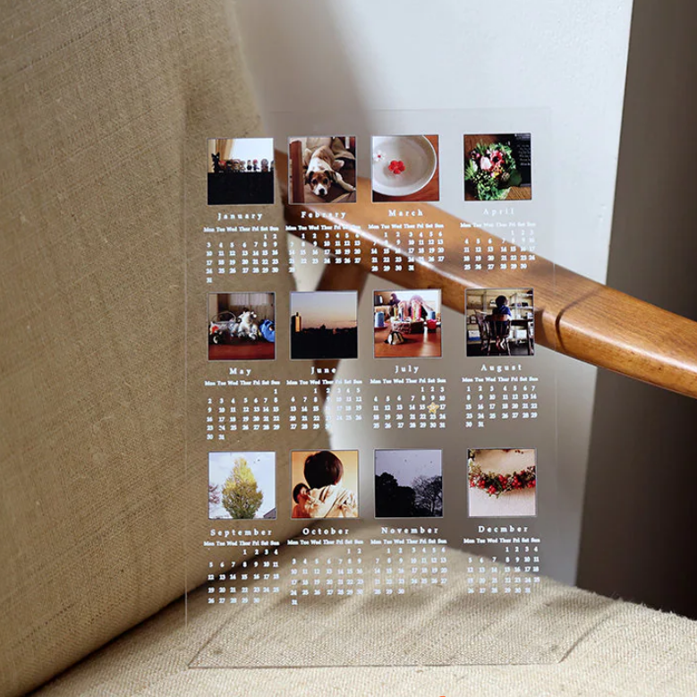 Personalized 2024 Calendar LED Light with Photo