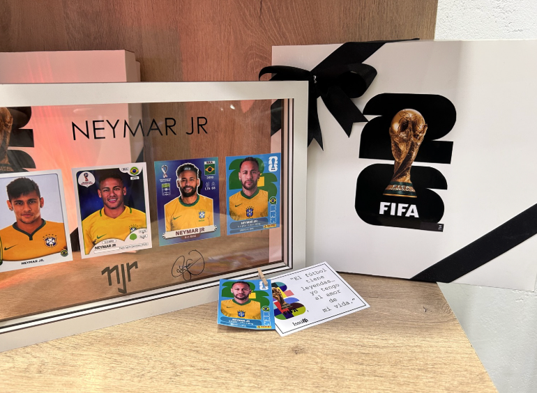 Neymar Jr "The Last World Cup" Limited Edition Memorabilia Frame – Career Evolution Chronicle (2014-2026)
