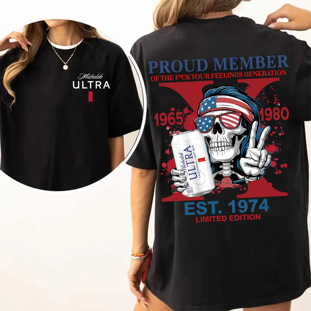 Customized Skeleton Drink Lover T-shirt