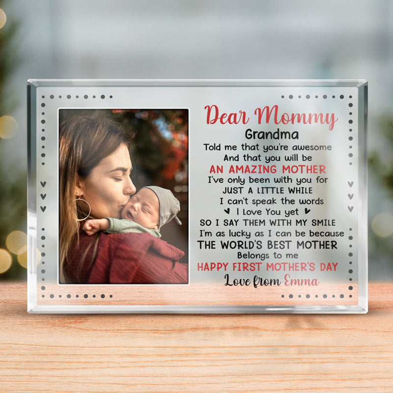 Custom Photo The World's Best Mother - Family Personalized Custom Rect