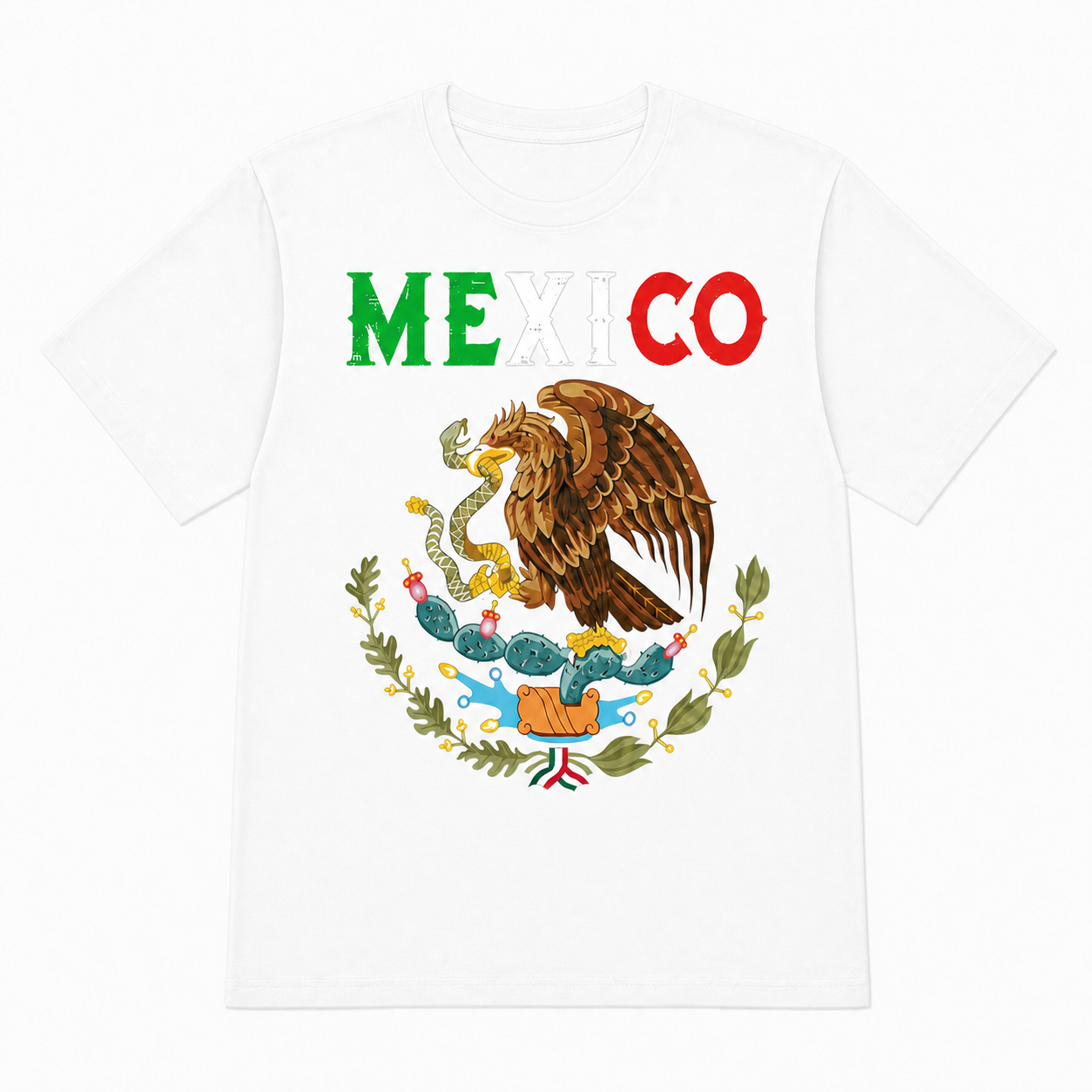 Mexico Eagle Emblem National Pride Graphic Tee