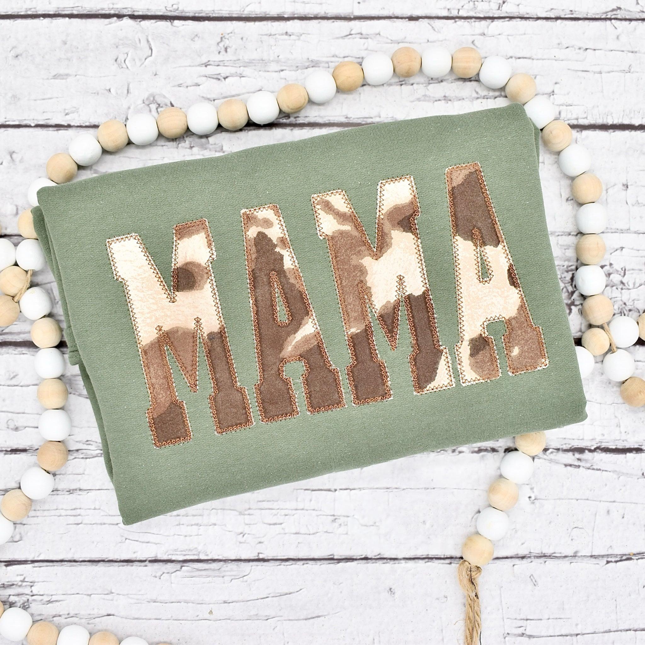 Mama Cow Print Sweatshirt - MULTIPLE COLOR OPTIONS