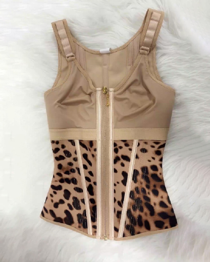 Extreme Latex Corset Waist Vest With Bra