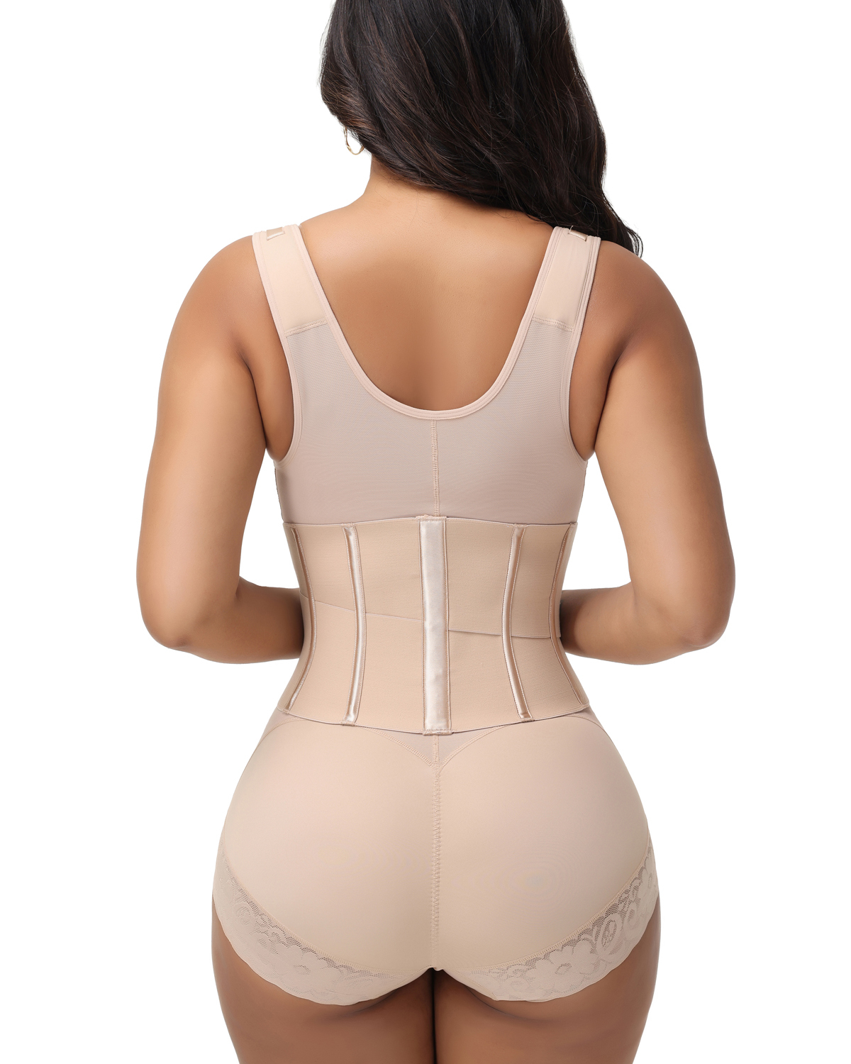 Two-piece one-piece dress with waistband