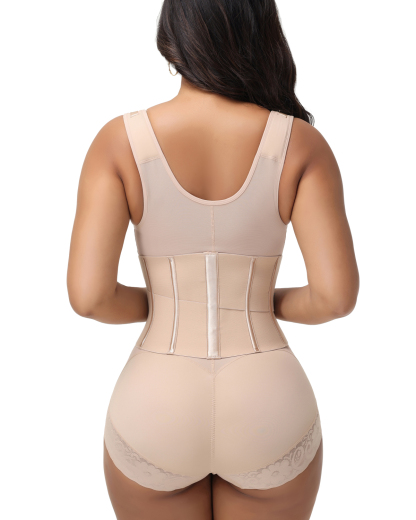 Two-piece one-piece dress with waistband