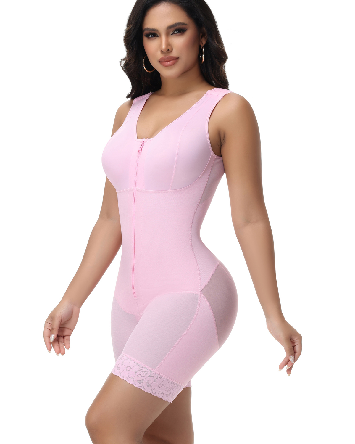 A baggy, sleeveless one-piece dress