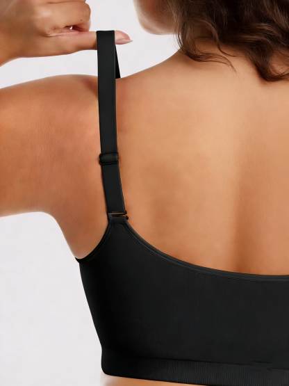 Front Zipper Wireless Bra