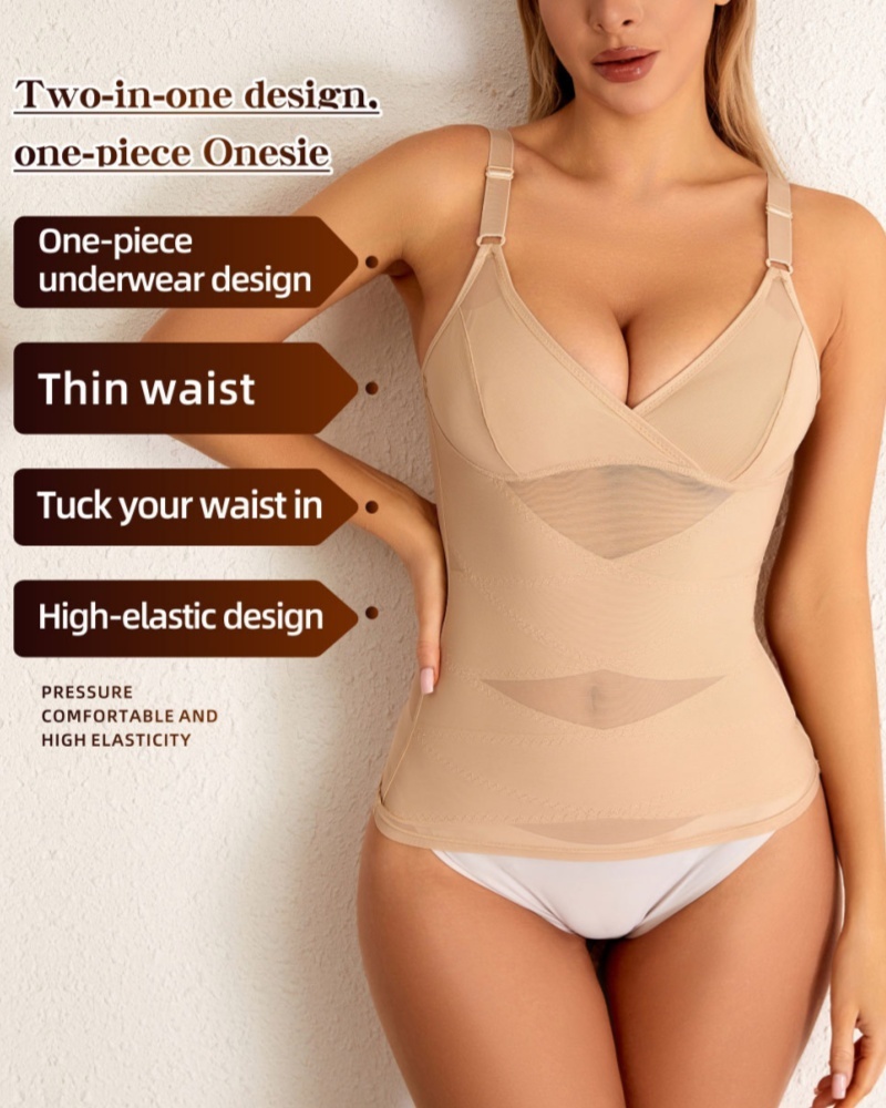 Women's deep V shaping top