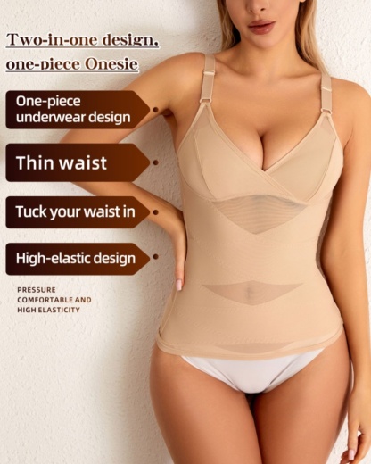 Women's deep V shaping top