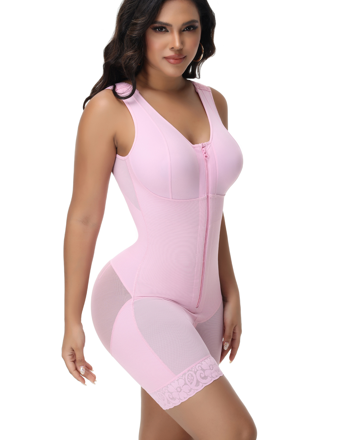 A baggy, sleeveless one-piece dress