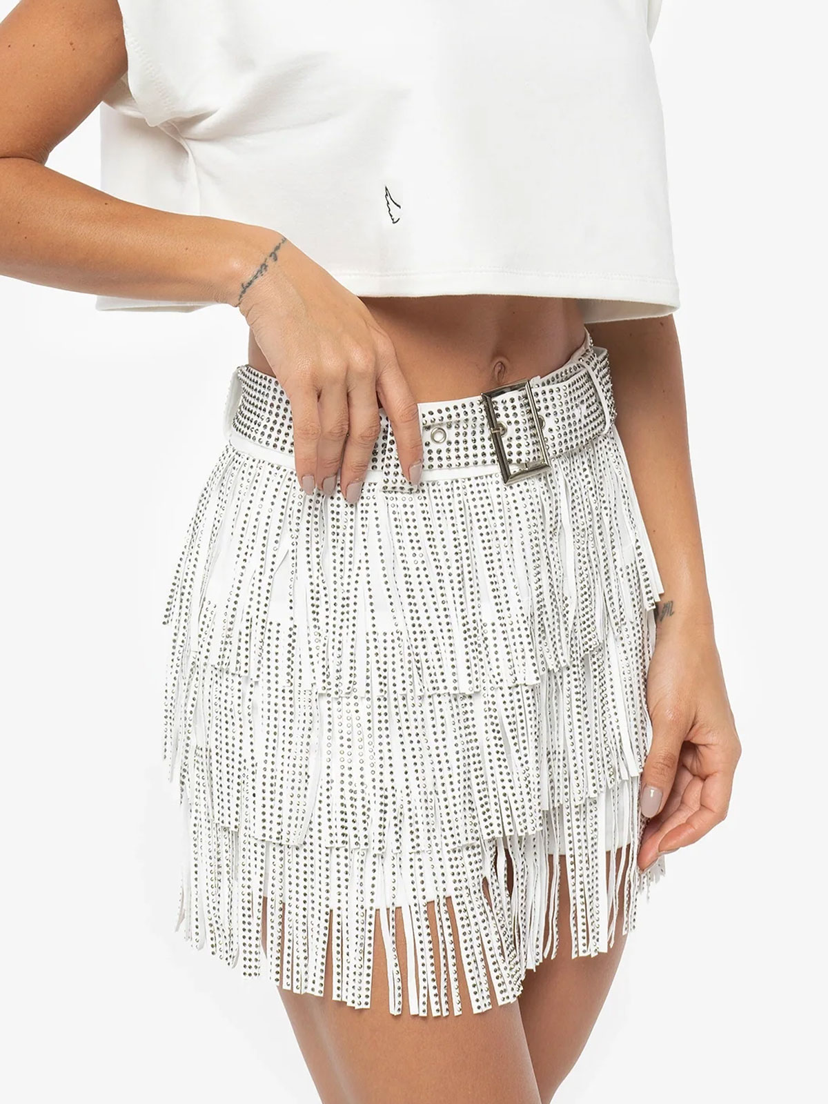 Rivet Tassel Skirt