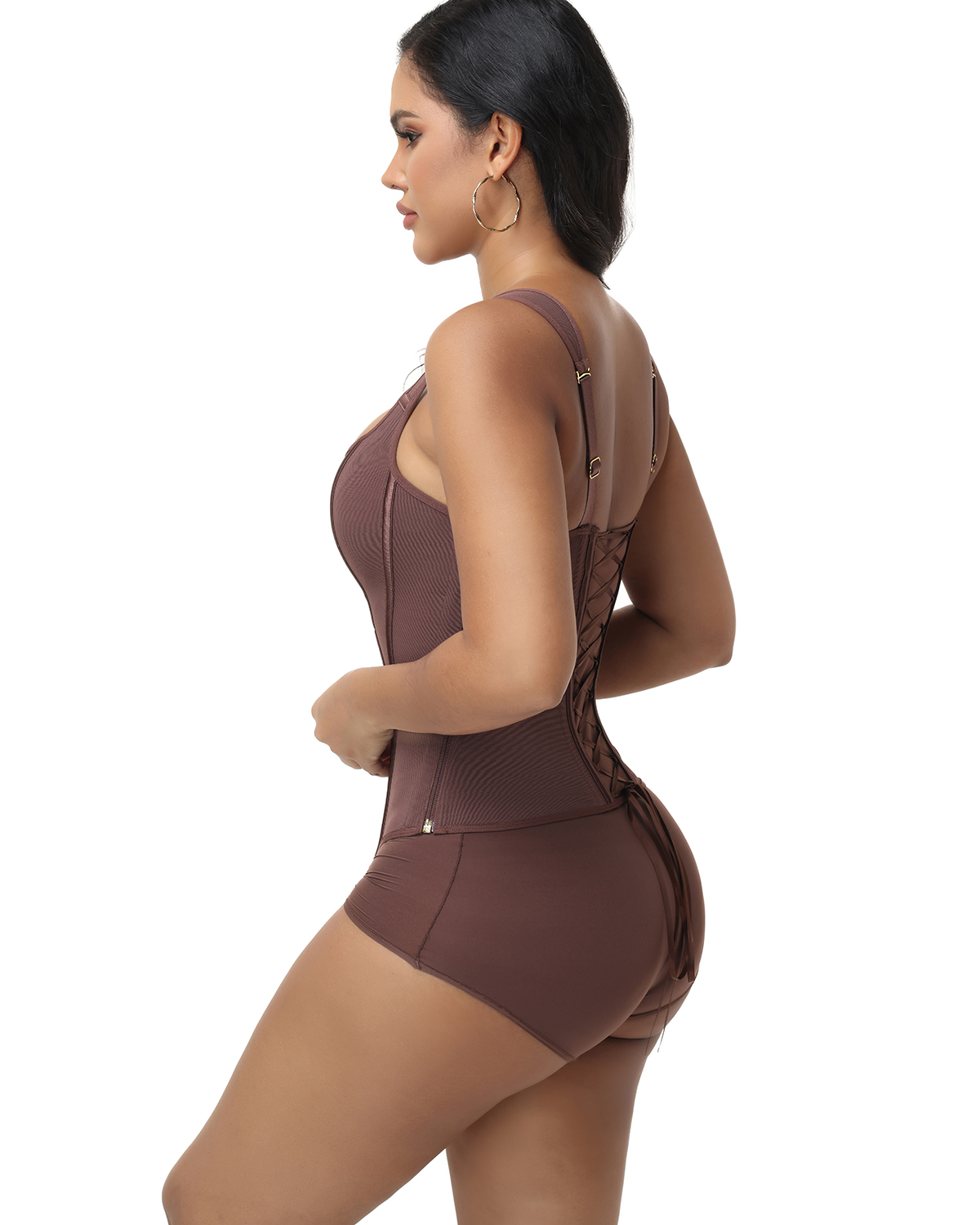 Full Bust Back Lace-Up Corset Top