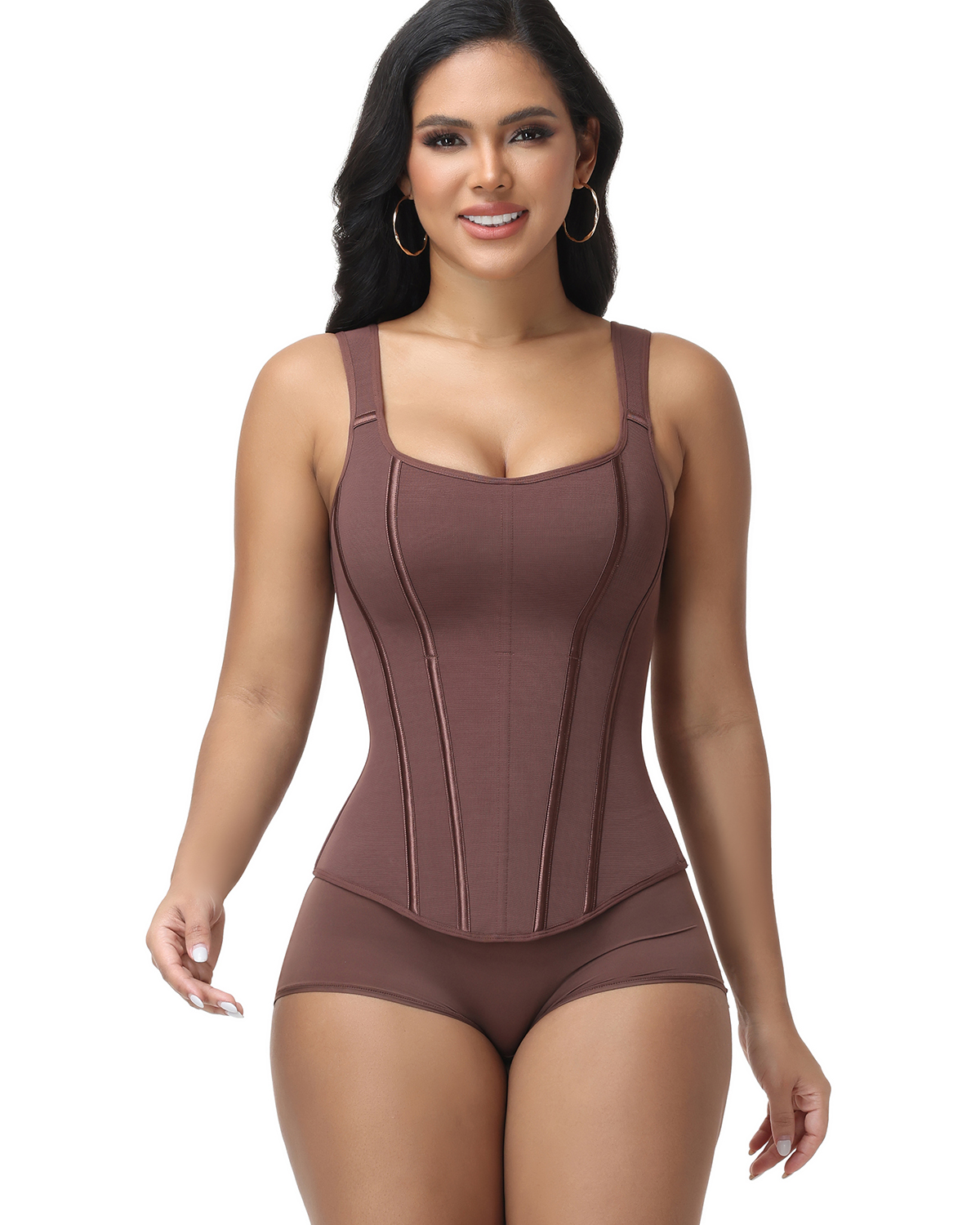 Full Bust Back Lace-Up Corset Top