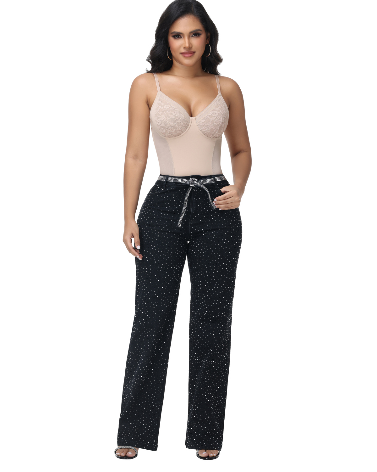 T-shaped two-piece shaping garment