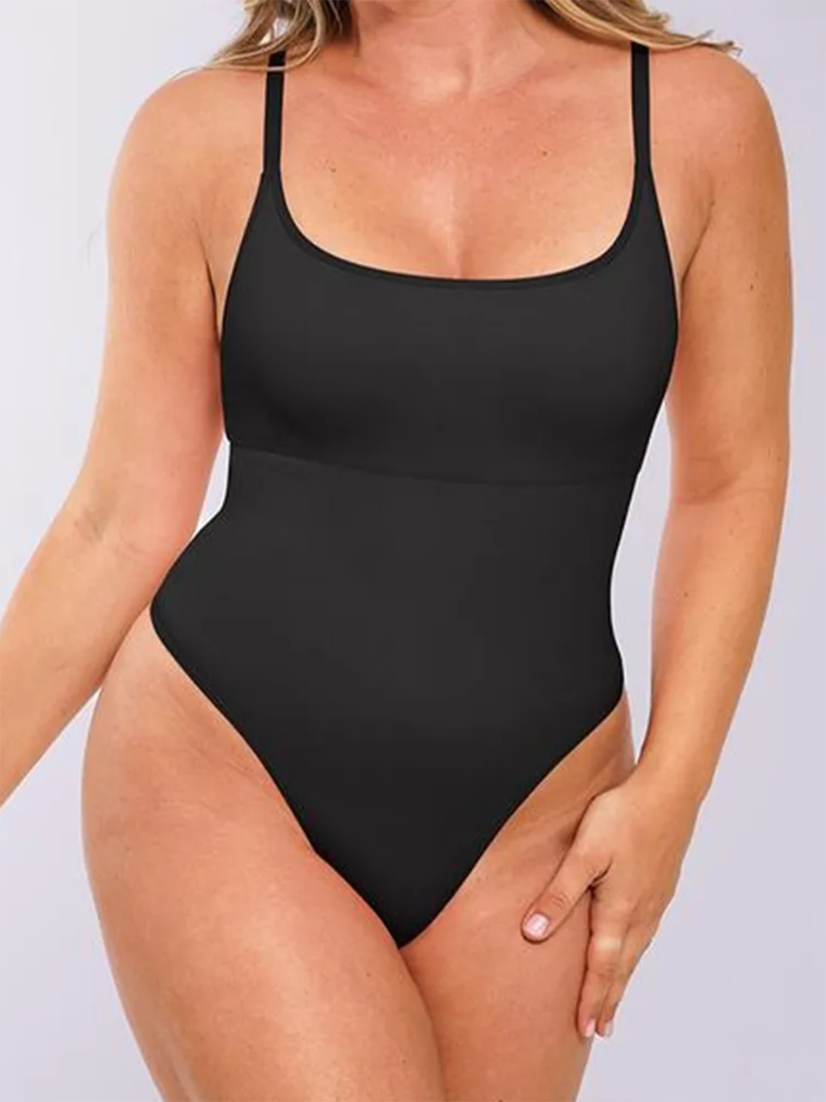 Fanstty Large Size Women's Sexy Body Shaper With Cross Elastic Straps