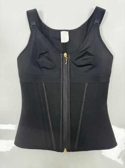 Extreme Latex Corset Waist Vest With Bra