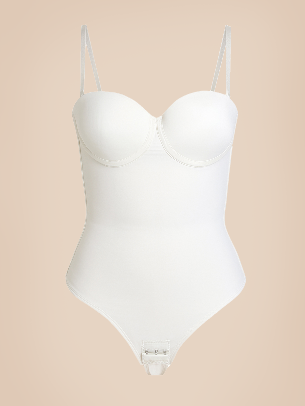 Back Lace-up Thong Seamless Shapewear Bodysuit