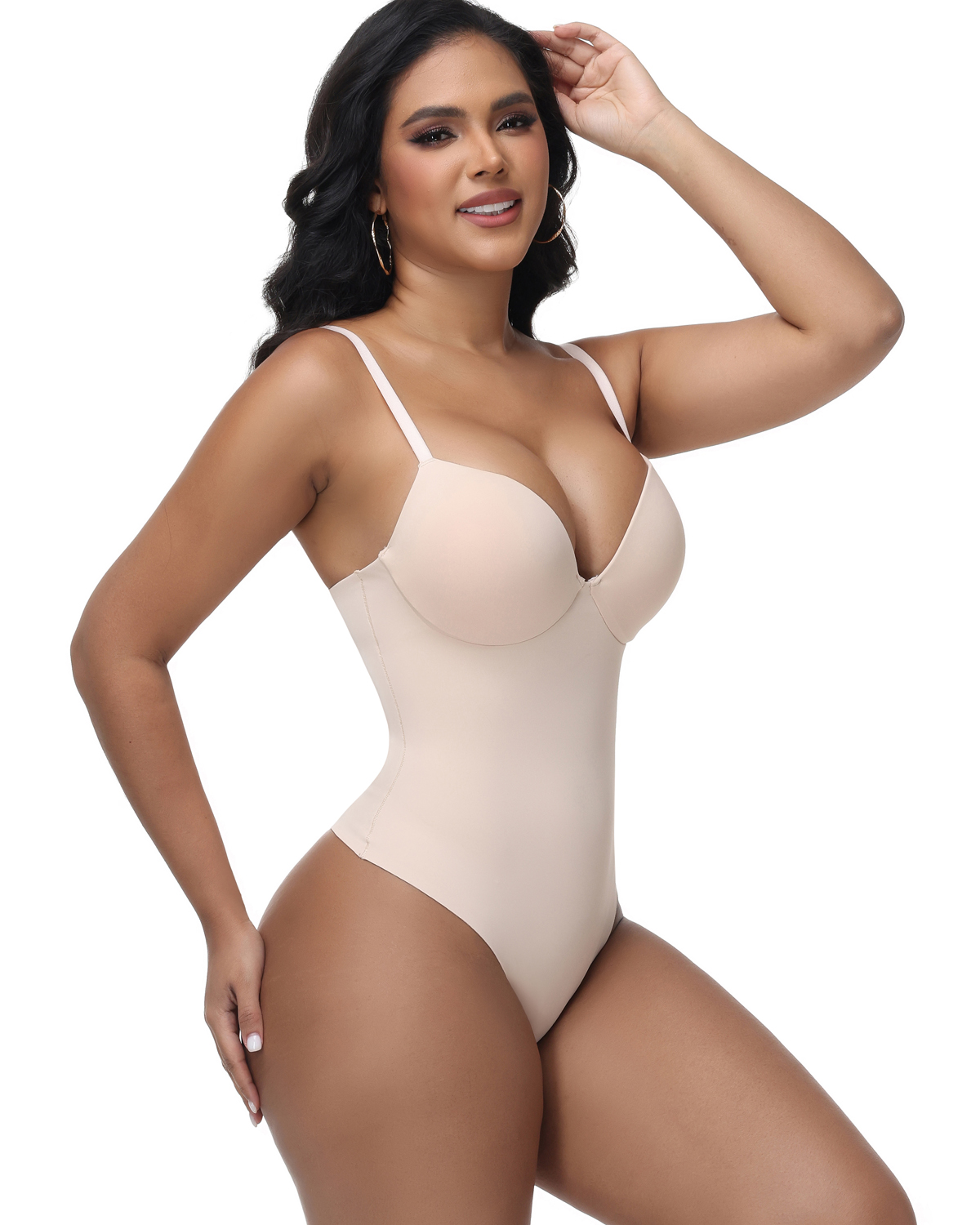 With a cup-shaped split-body design shaperwear