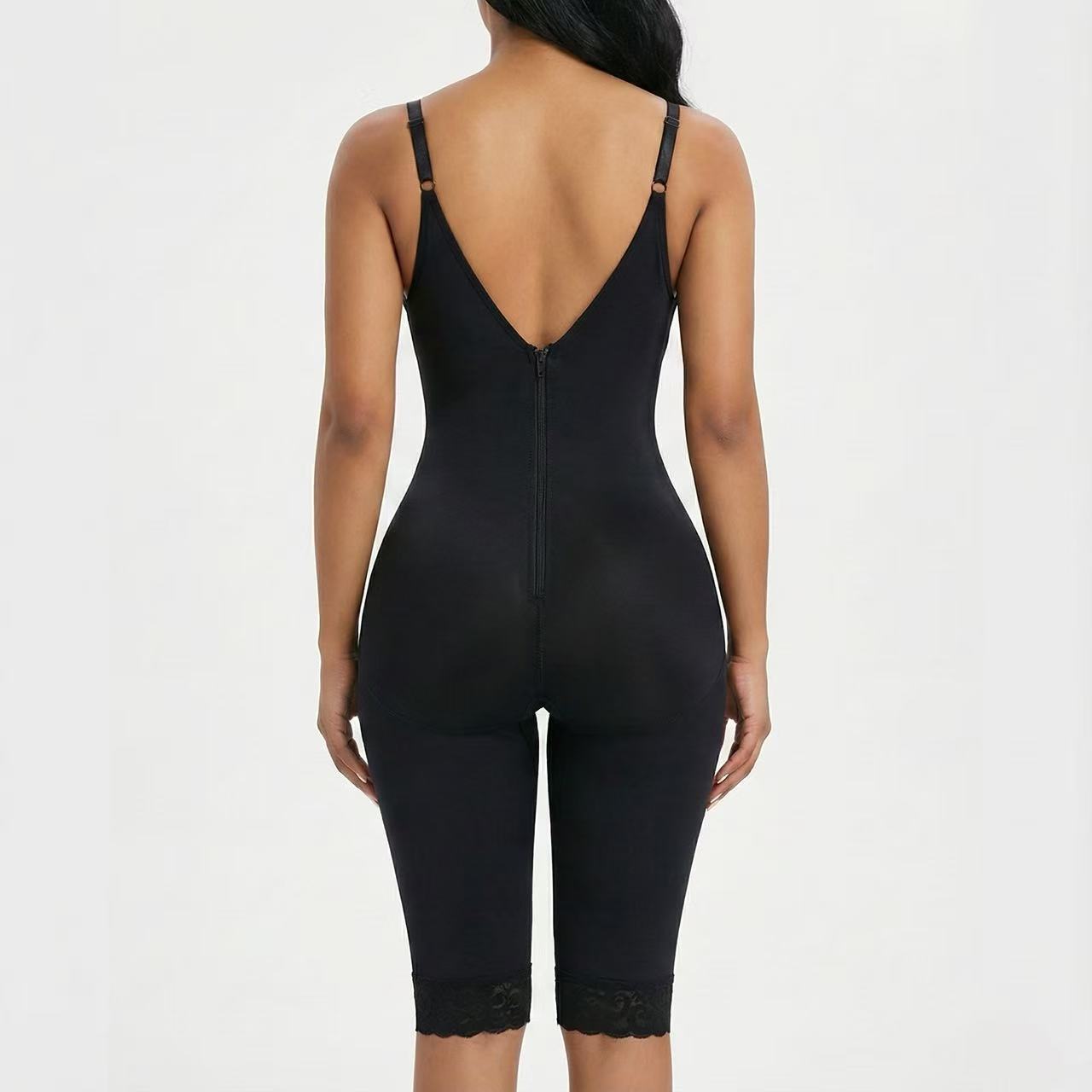 Fanstty New Fajas Full Body Shapewear V Neck for Women Tummy Control Bodysuit Seamless Sculpting Underwear Comfortable & Versatile