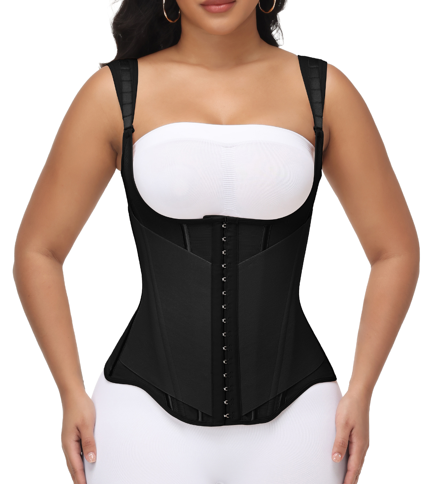  Women's Curved Design Waist Trainer with Steel Bones