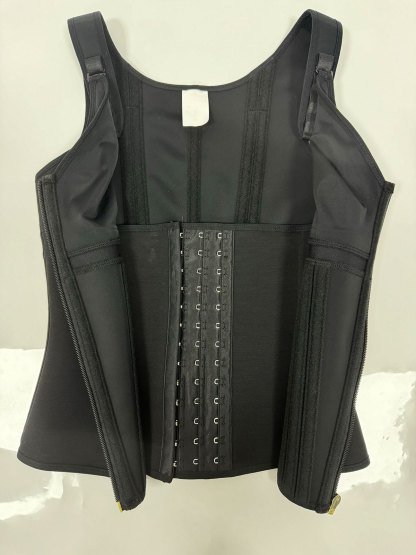 Extreme Latex Corset Waist Vest With Bra