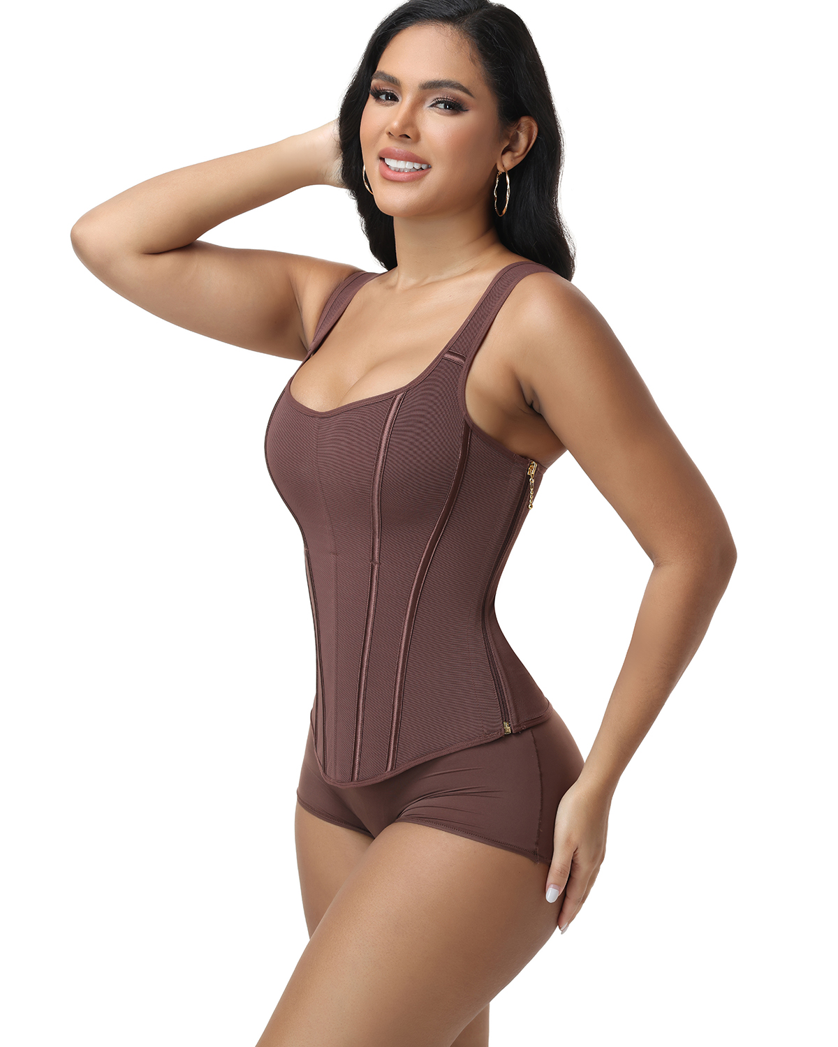 Full Bust Back Lace-Up Corset Top