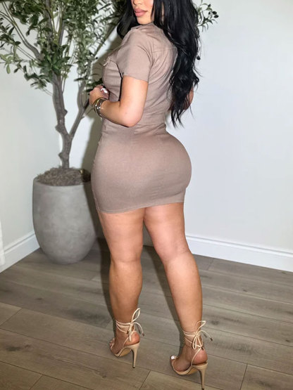 Womens Sexy 2 Pieces Denim Outfits Button Shirt Package Hip Denim Dress Set