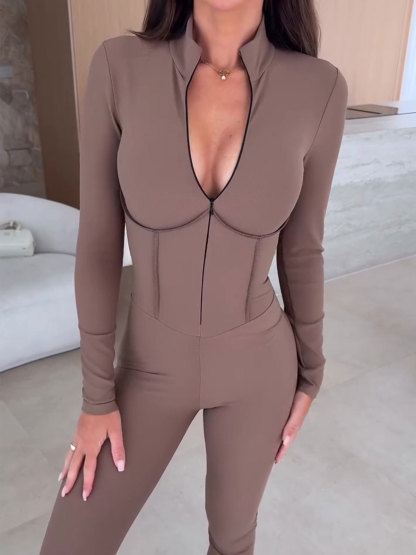 Chest Zip Bodysuit
