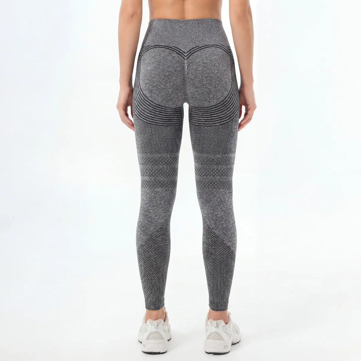 High-waisted shaping plus-size hip-lifting leggings fitness pants