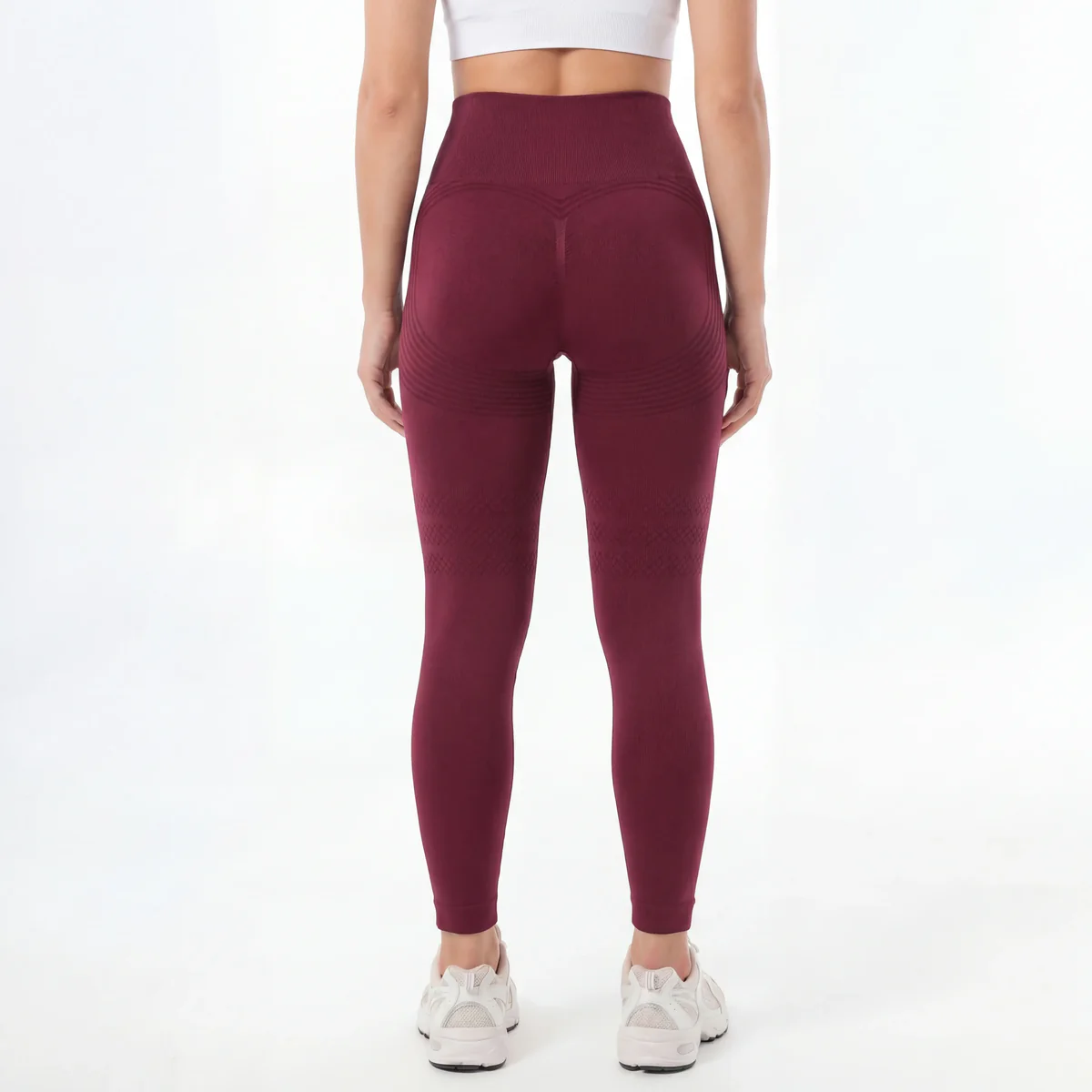 High-waisted shaping plus-size hip-lifting leggings fitness pants