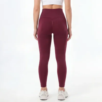 High-waisted shaping plus-size hip-lifting leggings fitness pants