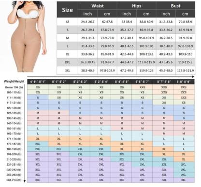 Fanstty Women's Invisible Shapewear with Zipper Tummy Butt Lifter Fajas Closing Bustless Bodysuit