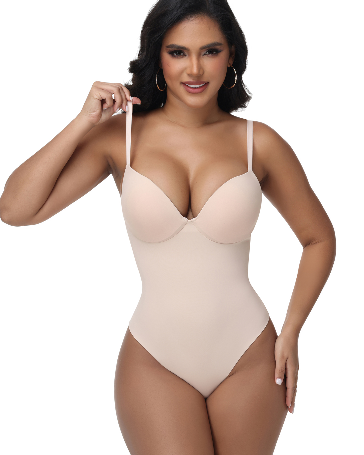 With a cup-shaped split-body design shaperwear