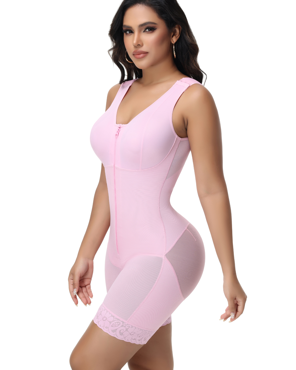 A baggy, sleeveless one-piece dress