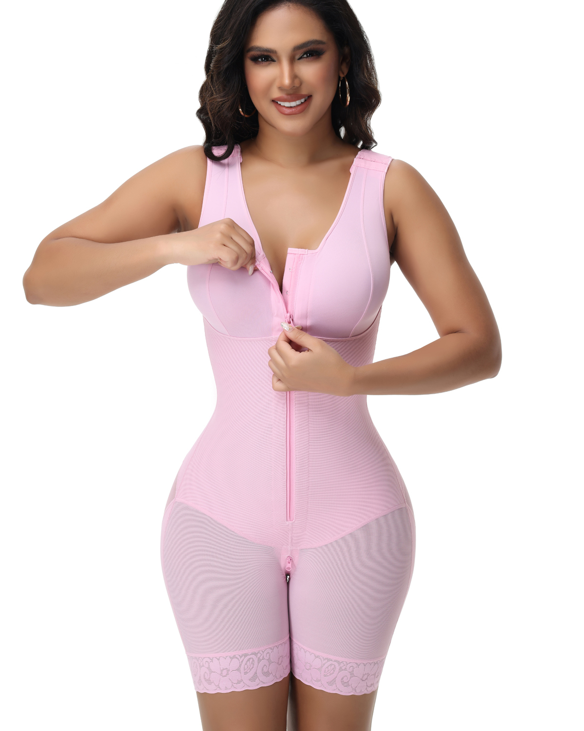 A baggy, sleeveless one-piece dress