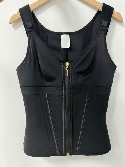 Extreme Latex Corset Waist Vest With Bra