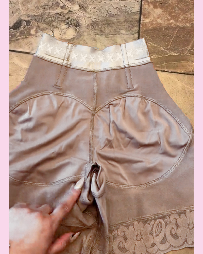 High Waist Side Zipper Butter Lifter Faja Shorts