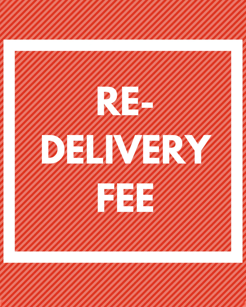 Re-delivery Fee