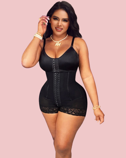 Women High Compression Tummy Control Hook And Eye Bodyshaper With Bra