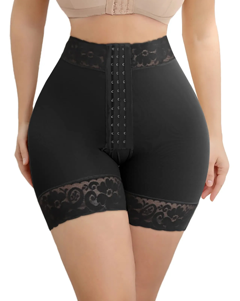 High Compression Garment Butt Lifter Control Panty with Hooks