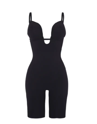 Deep V Neck Low Back Seamless Full Body Shaper