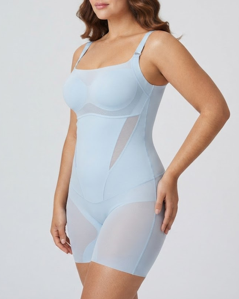 Ultra-Thin Breathable Cool Shapewear with Tummy Control & Butt Lift Rear Opening
