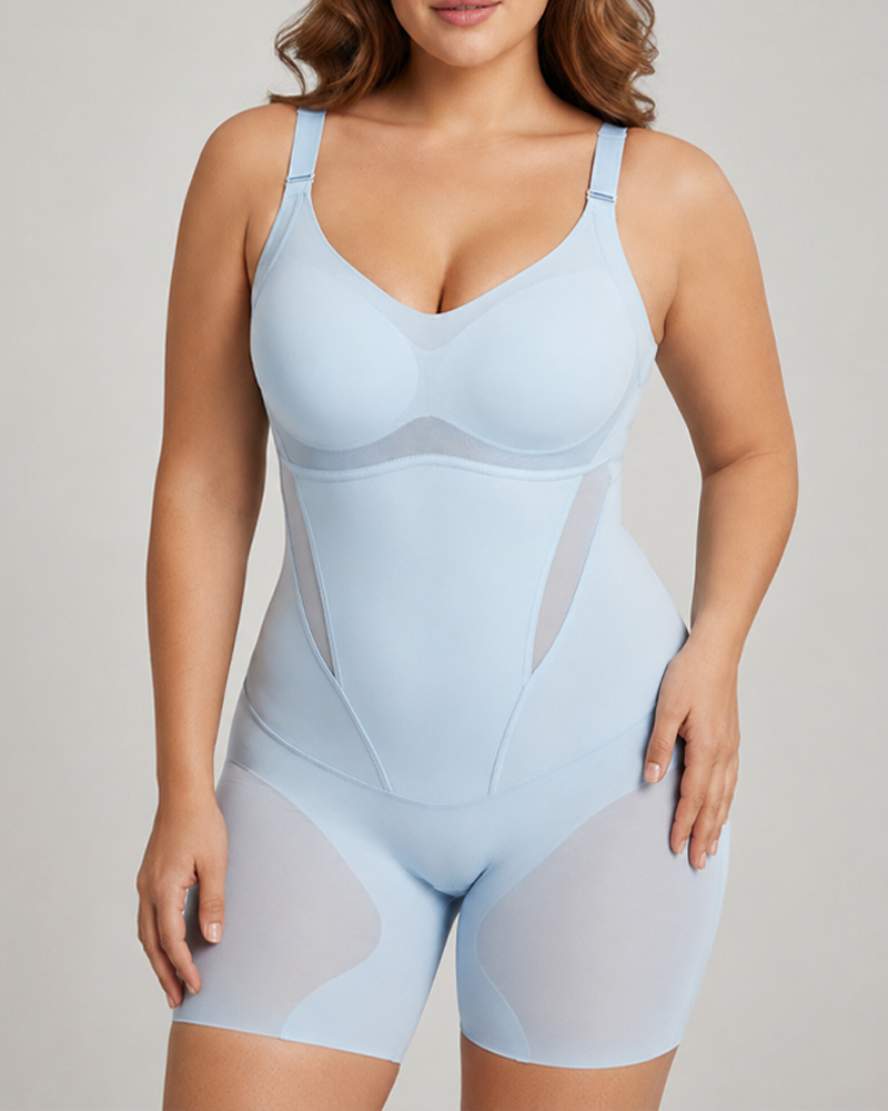 Ultra-Thin Breathable Cool Shapewear with Tummy Control & Butt Lift Rear Opening