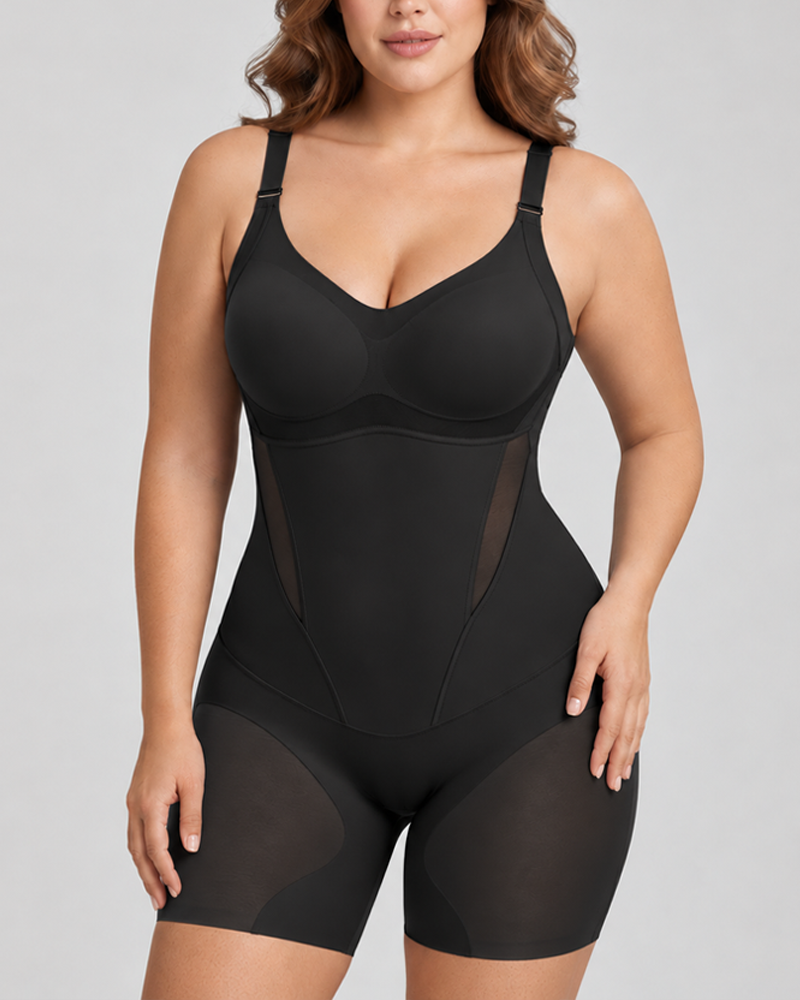 Ultra-Thin Breathable Cool Shapewear with Tummy Control & Butt Lift Rear Opening